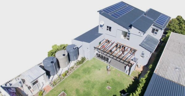 rainwater harvesting system at house