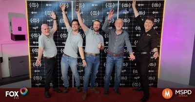 awpower team celebrating after winning an award